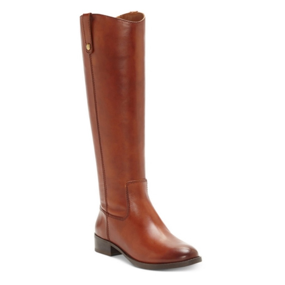 INC Womens Fawne Wide Calf Leather Over The Knee Riding Boots Size 8.5 W